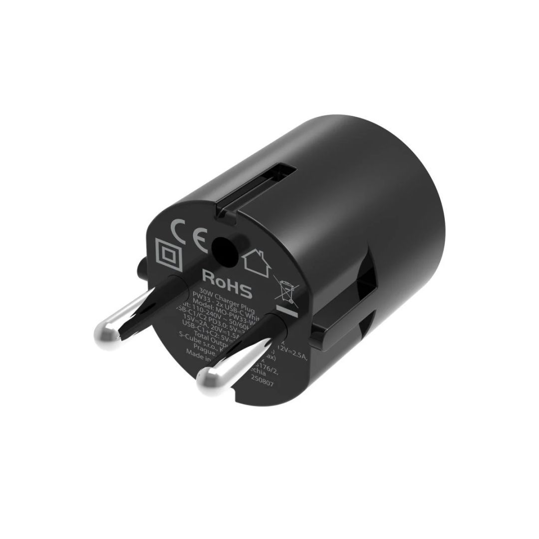 Mobile Origin 30W Charger Plug PW33 2x USB-C Black Mobile Origin 30W Charger Plug PW33 2x USB-C Black