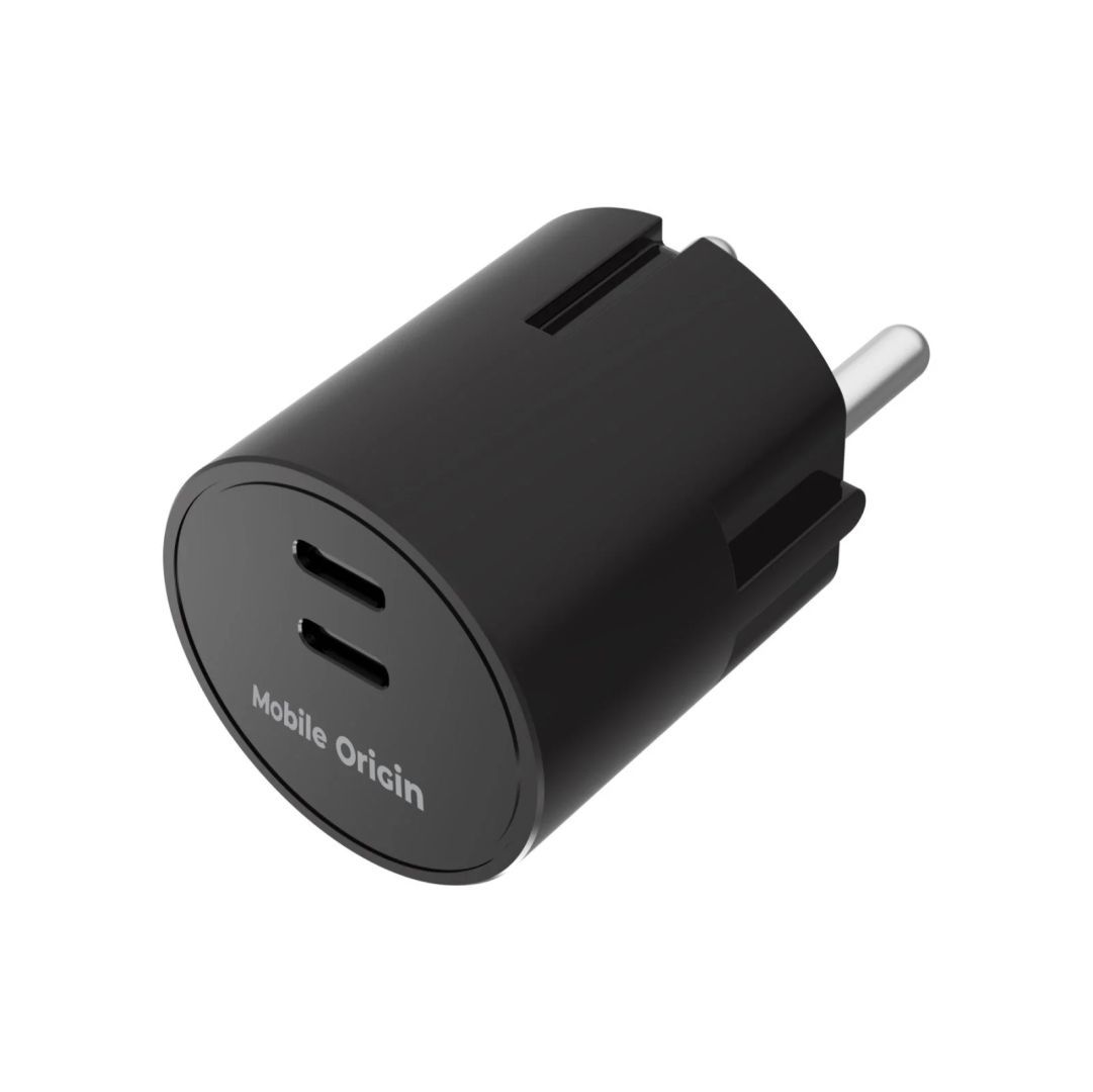 Mobile Origin 30W Charger Plug PW33 2x USB-C Black Mobile Origin 30W Charger Plug PW33 2x USB-C Black
