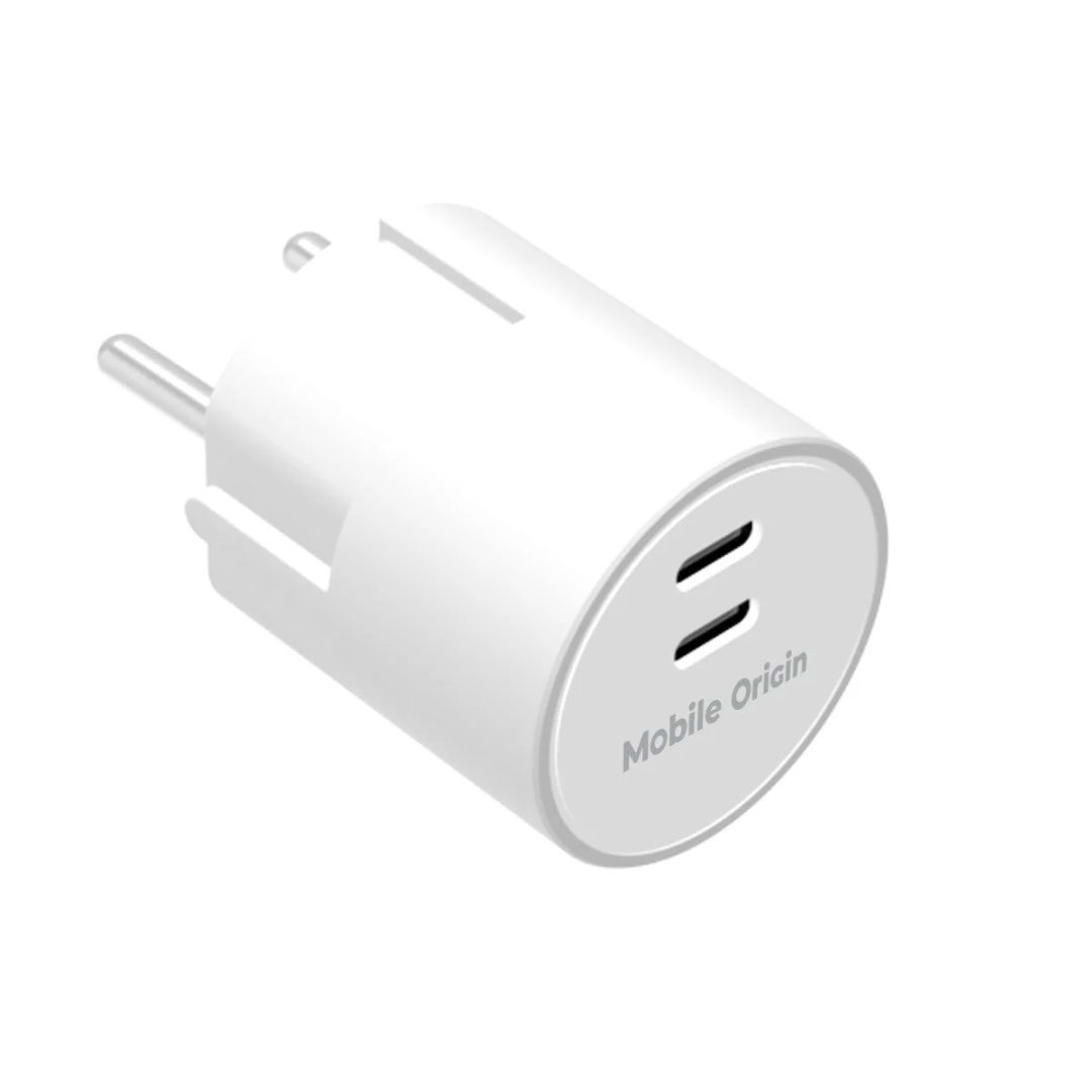 Mobile Origin 30W Charger Plug PW33 2x USB-C White Mobile Origin 30W Charger Plug PW33 2x USB-C White