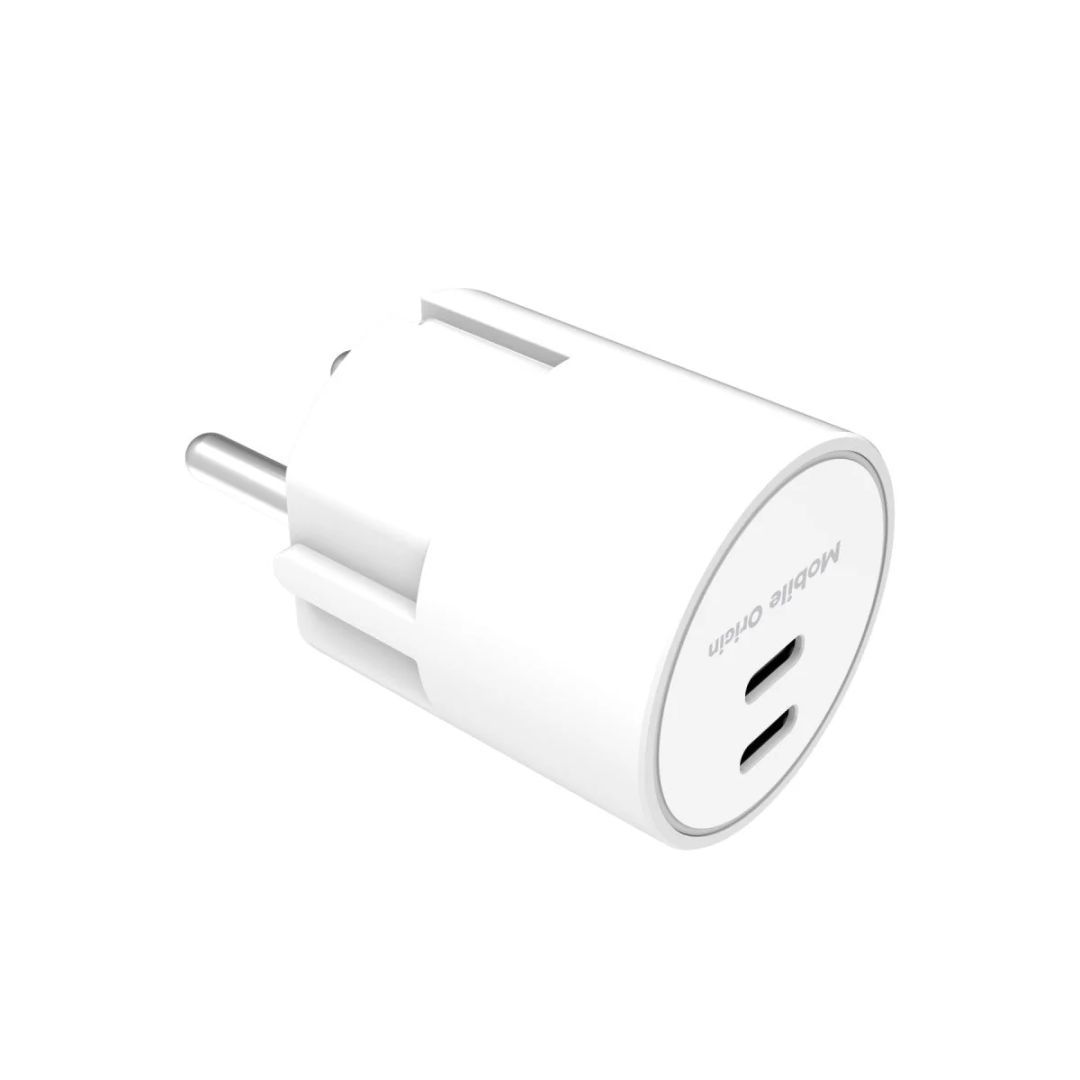 Mobile Origin 30W Charger Plug PW33 2x USB-C White Mobile Origin 30W Charger Plug PW33 2x USB-C White