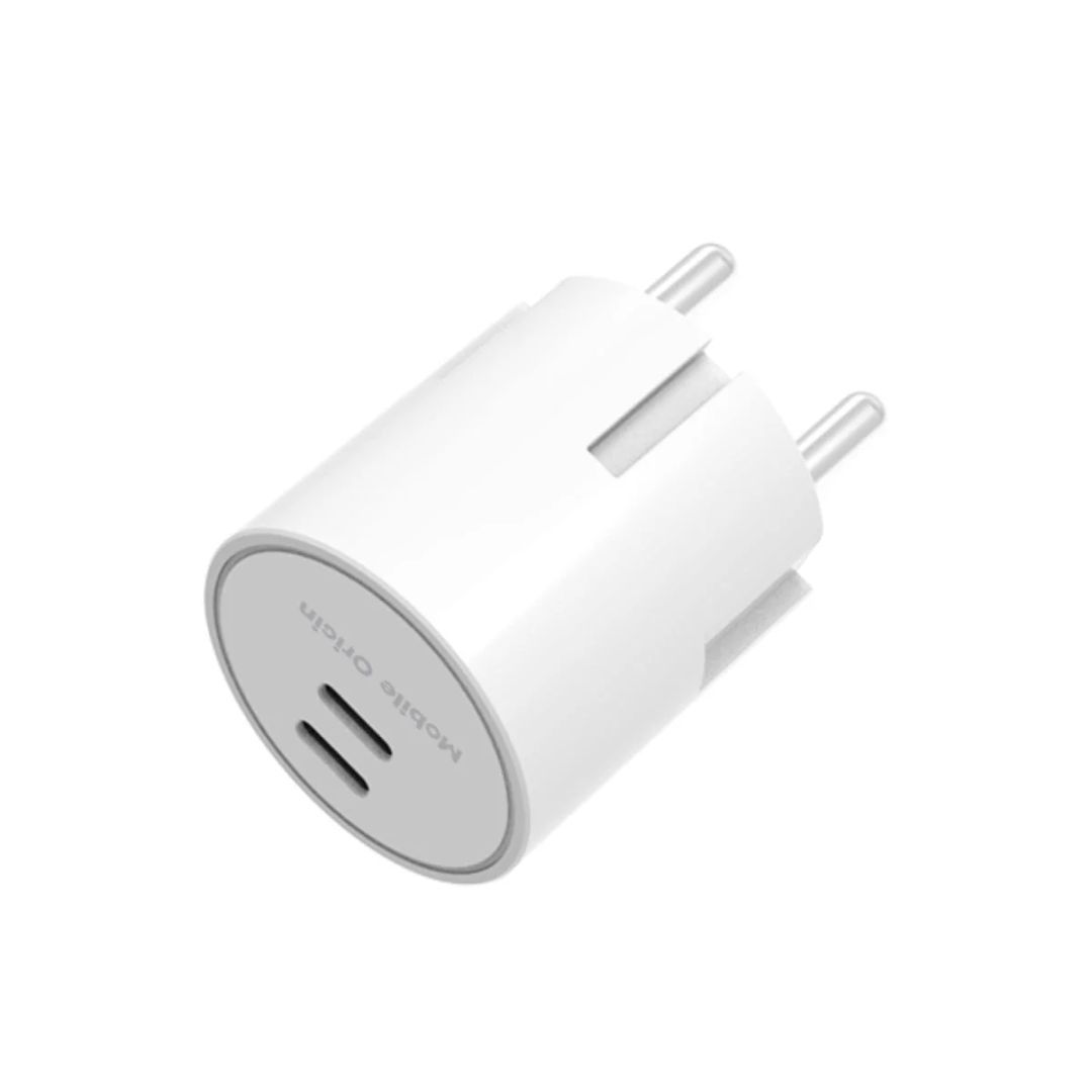 Mobile Origin 30W Charger Plug PW33 2x USB-C White Mobile Origin 30W Charger Plug PW33 2x USB-C White