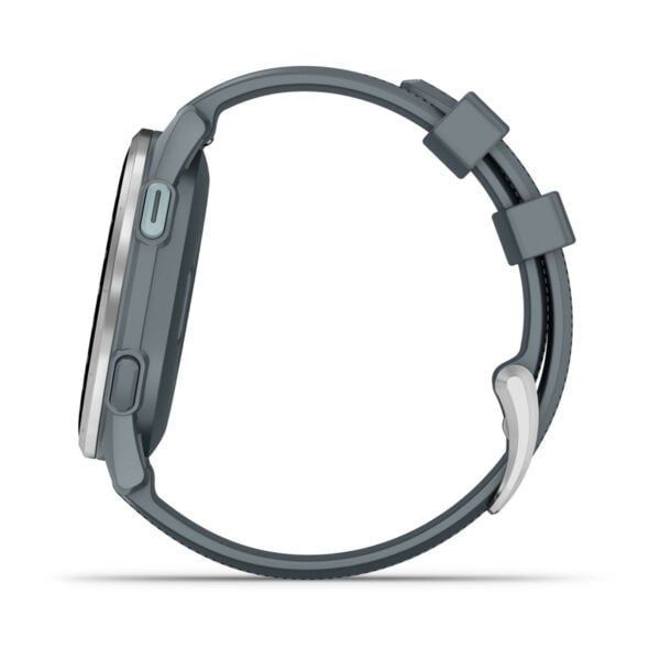 Garmin Approach S44 Silver Aluminum Bezel with Twilight Silicone Band