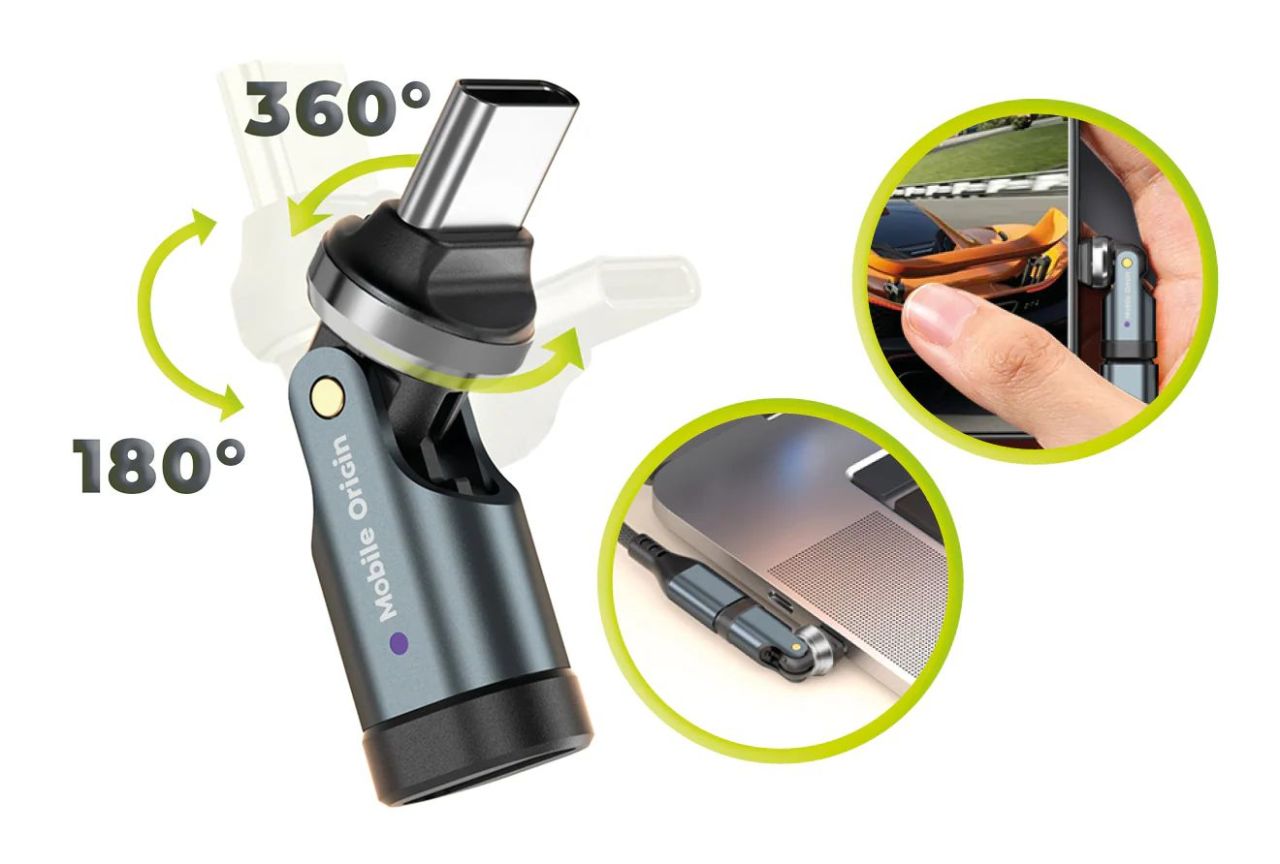 Mobile Origin 240W USB-C Rotation 540° Adapter CB13 Mobile Origin 240W USB-C Rotation 540° Adapter CB13