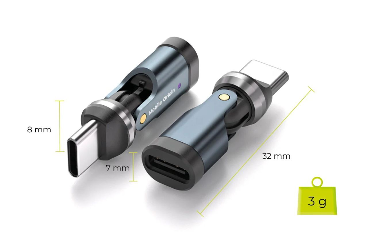 Mobile Origin 240W USB-C Rotation 540° Adapter CB13 Mobile Origin 240W USB-C Rotation 540° Adapter CB13