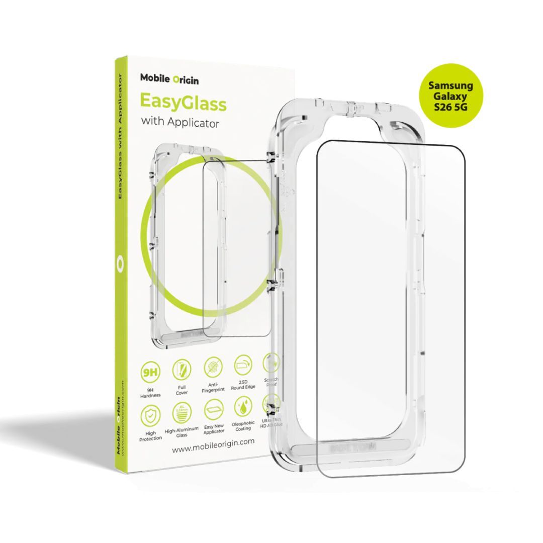 Mobile Origin EasyGlass with Applicator for Samsung Galaxy S26 5G Mobile Origin EasyGlass with Applicator for Samsung Galaxy S26 5G