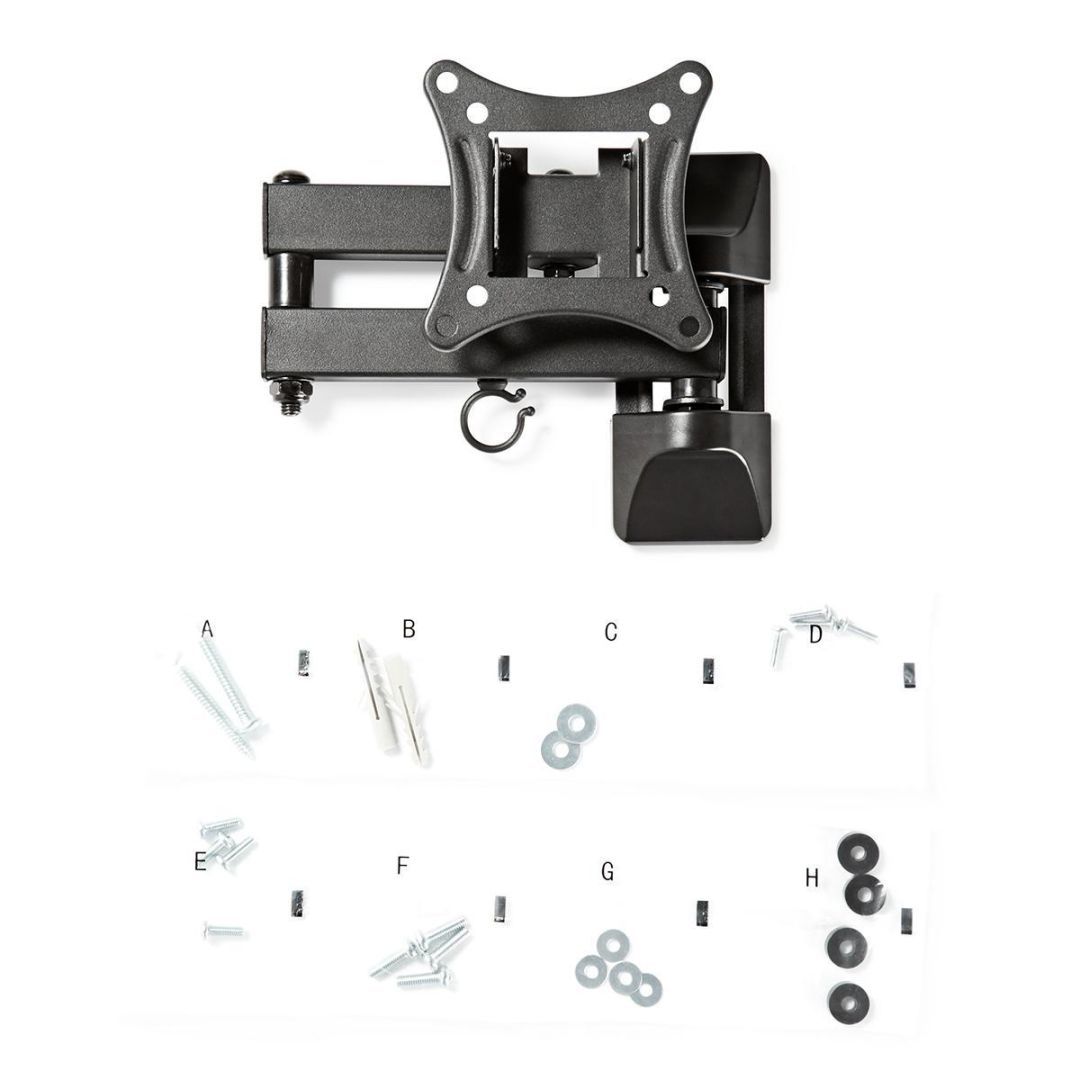 Nedis Full Motion TV Wall Mount 13-27" Black Nedis Full Motion TV Wall Mount 13-27" Black