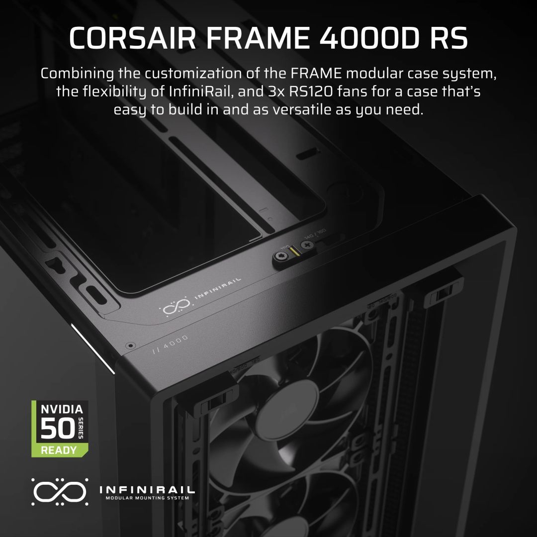 Corsair Frame 4000D RS Tempered Glass Black Corsair Frame 4000D RS Tempered Glass Black