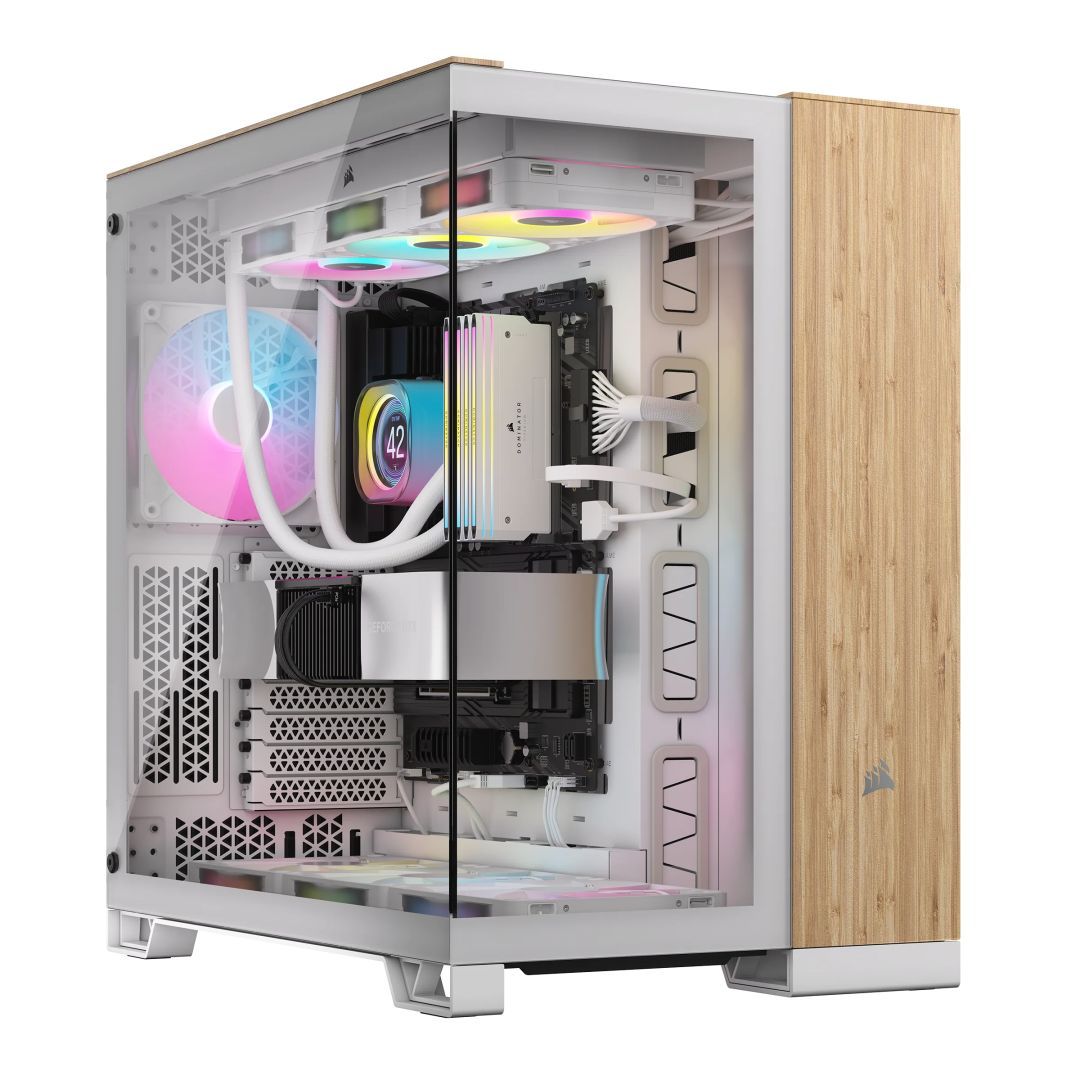 Corsair 6500X Tempered Glass White/Bamboo Corsair 6500X Tempered Glass White/Bamboo