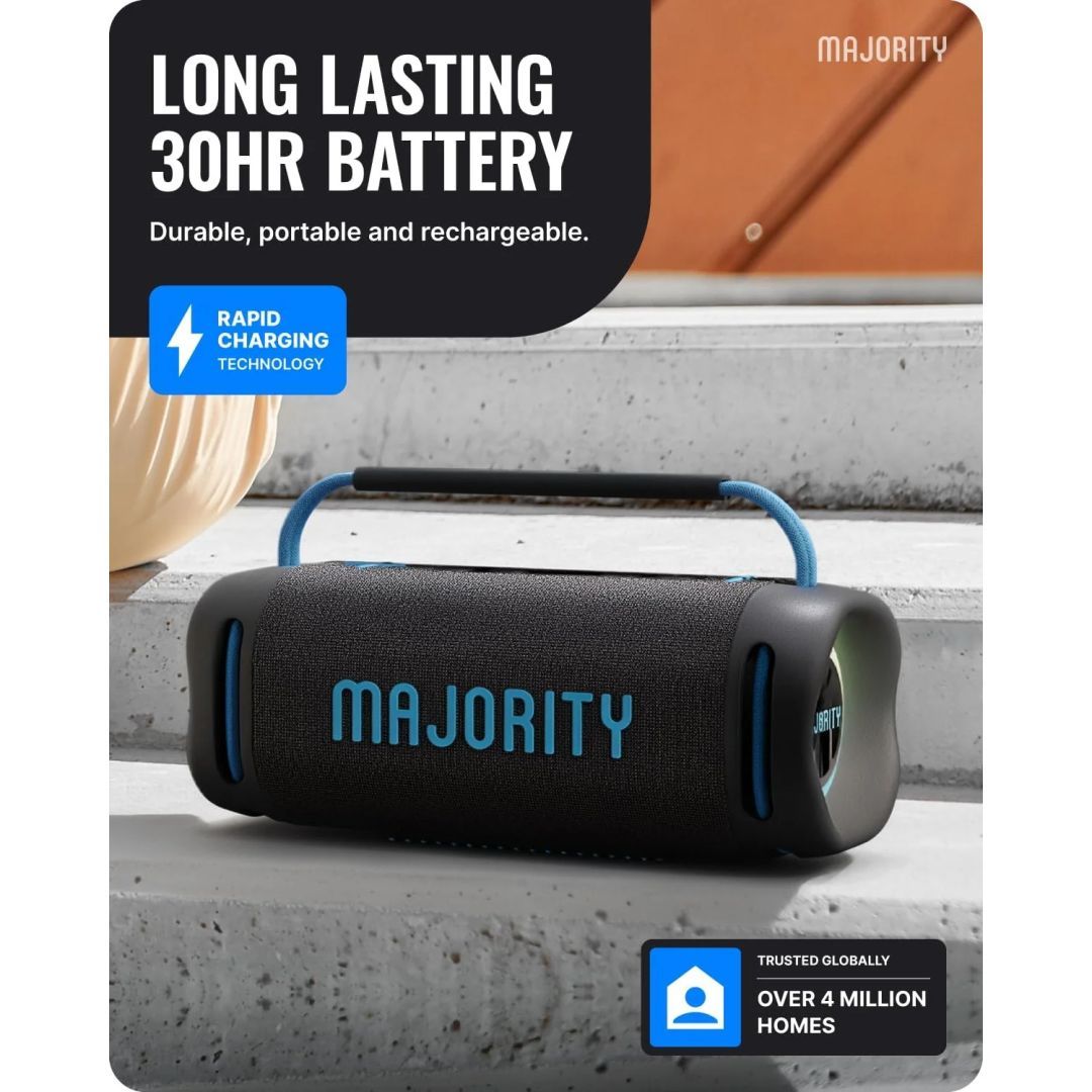 Majority Move 4 (M4) Bluetooth Speaker Black/Blue