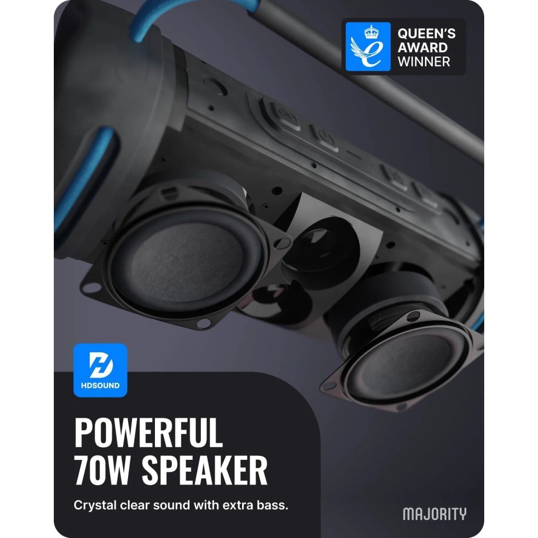 Majority Move 4 (M4) Bluetooth Speaker Black/Blue