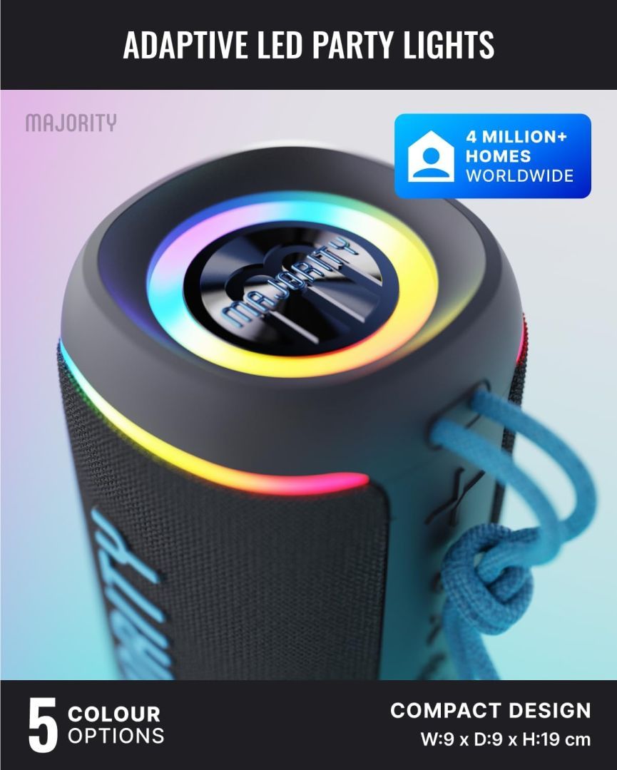 Majority Move 2 (M2) Bluetooth Speaker Black/Blue