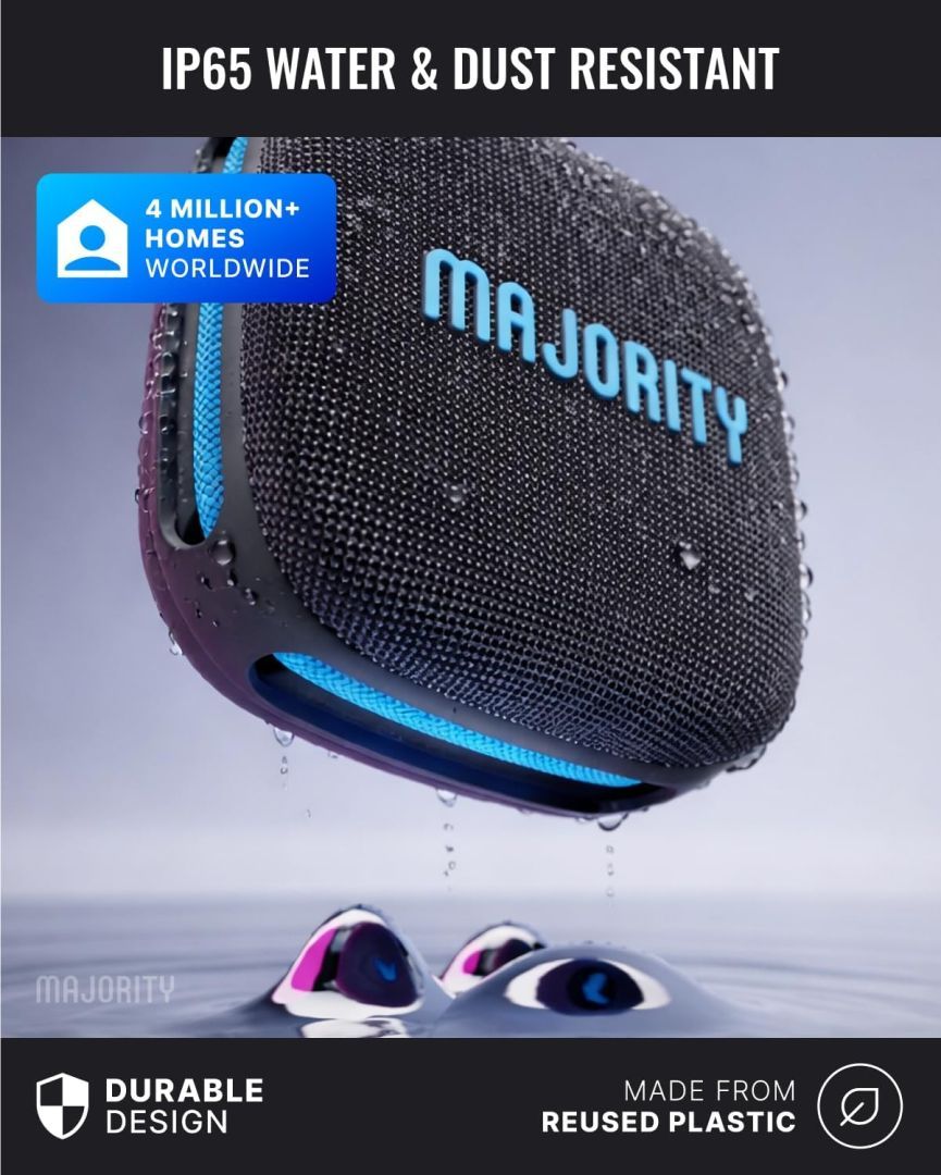 Majority Move 1 (M1) Bluetooth Speaker Black/Blue