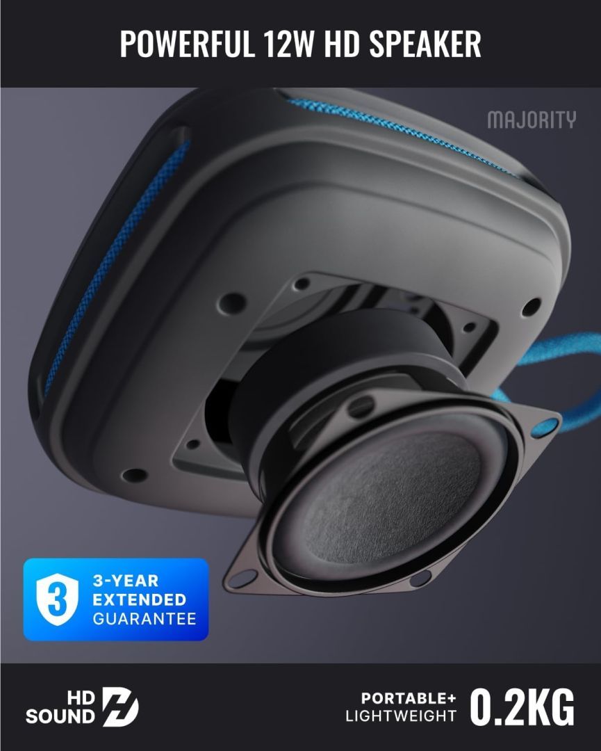 Majority Move 1 (M1) Bluetooth Speaker Black/Blue