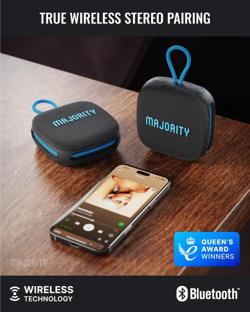 Majority Move 1 (M1) Bluetooth Speaker Black/Blue