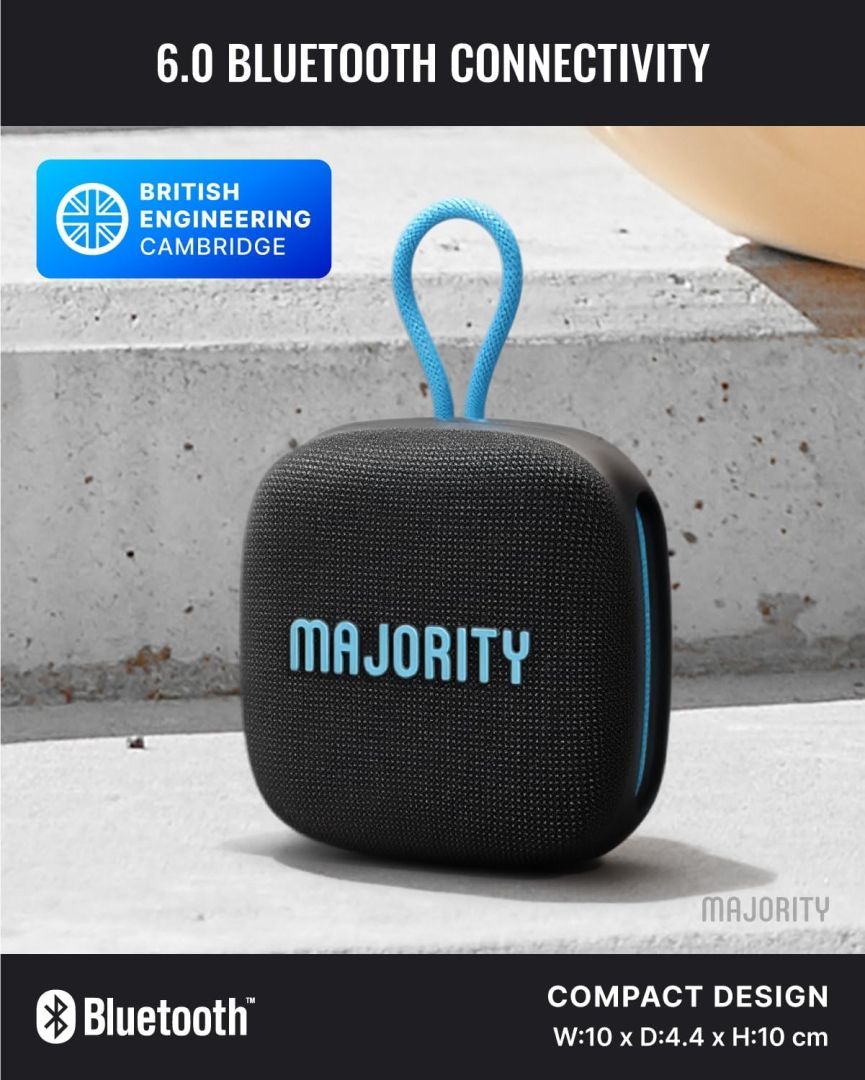 Majority Move 1 (M1) Bluetooth Speaker Black/Blue