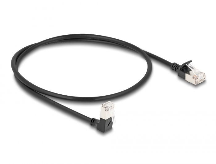 DeLock CAT6A S-FTP Patch Cable 0,5m Black