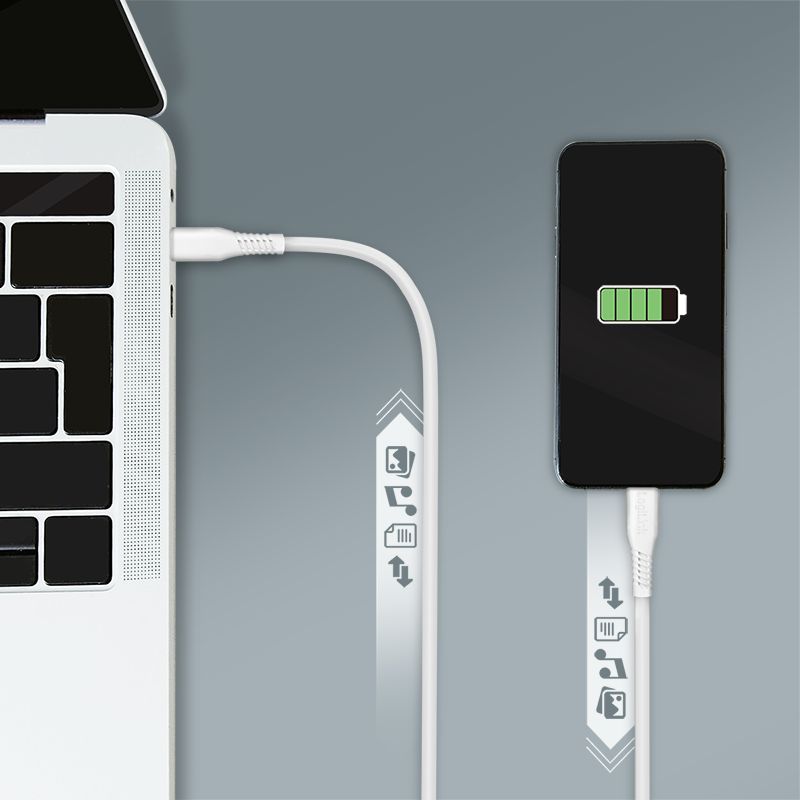 Logilink USB 2.0 C/M to C/M cable 0,5m White