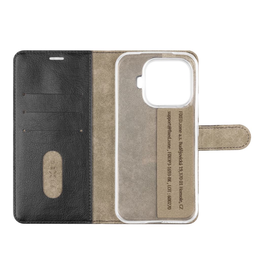 FIXED Opus oldalranyíló könyvtok Xiaomi 17T készülékhez, fekete FIXED Opus oldalranyíló könyvtok Xiaomi 17T készülékhez, fekete