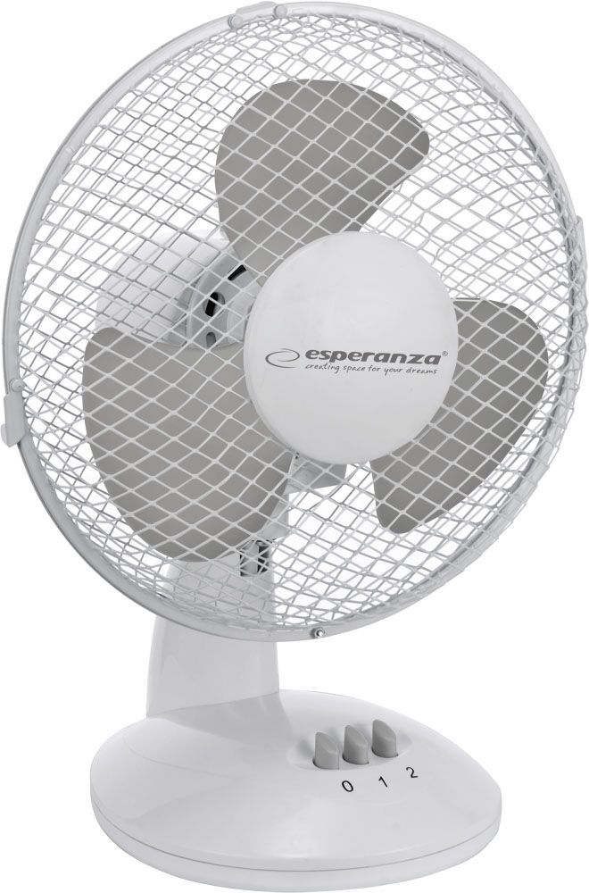 Esperanza Desk Cooling Fan 9" Zephyr White Esperanza Desk Cooling Fan 9" Zephyr White