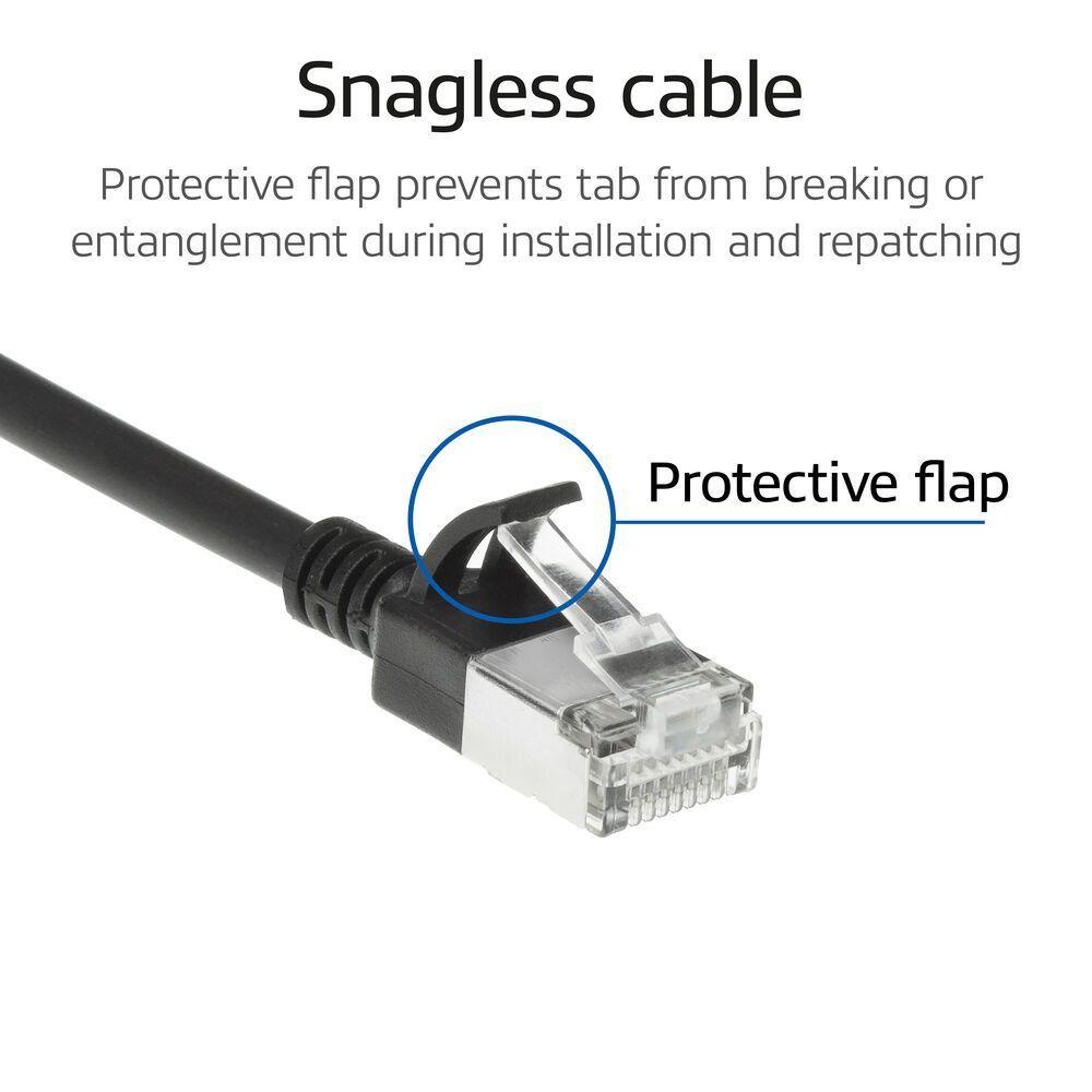 ACT CAT6A S-FTP Patch Cable 10m Black