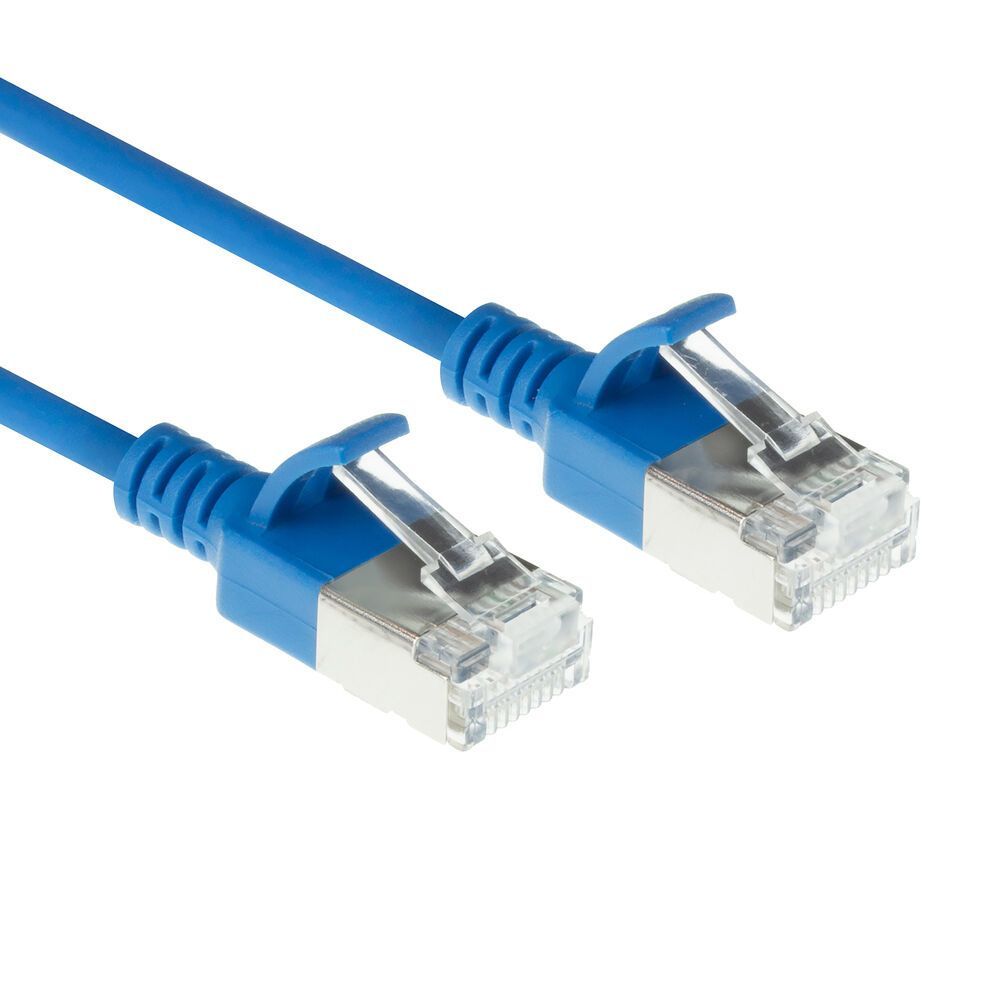 ACT CAT6A S-FTP Patch Cable 1m Blue