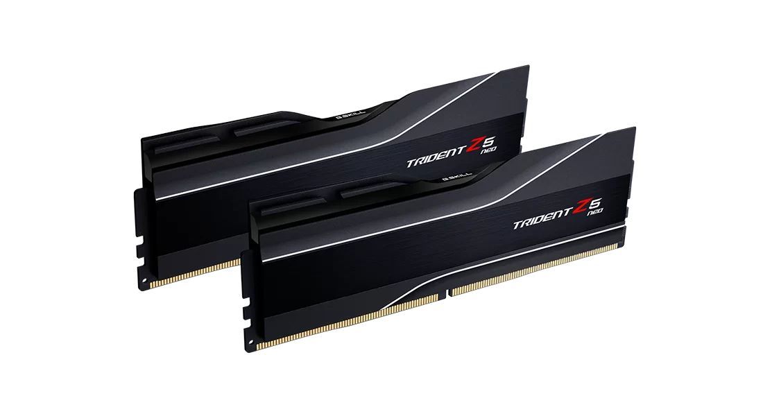 G.SKILL 32GB DDR5 5600MHz Kit(2x16GB) Trident Z5 Neo Black G.SKILL 32GB DDR5 5600MHz Kit(2x16GB) Trident Z5 Neo Black