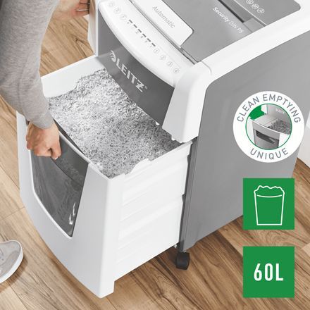 Leitz IQ AutoFeed Office 300 P5 Pro Iratmegsemmisítő Grey Leitz IQ AutoFeed Office 300 P5 Pro Iratmegsemmisítő Grey
