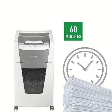 Leitz IQ AutoFeed Office 300 P5 Pro Iratmegsemmisítő Grey Leitz IQ AutoFeed Office 300 P5 Pro Iratmegsemmisítő Grey