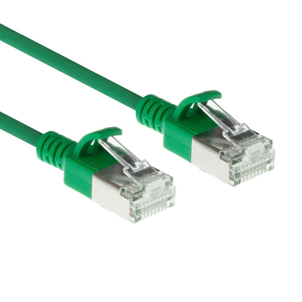 ACT CAT6A S-FTP Patch Cable 1m Green