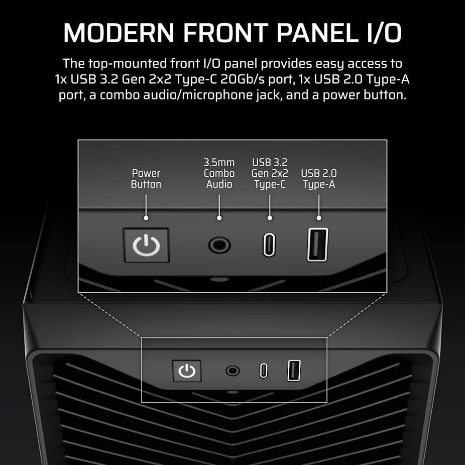 Corsair 3200D RS Tempered Glass Black Corsair 3200D RS Tempered Glass Black