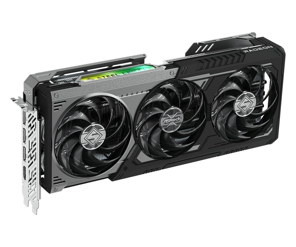 ASRock Radeon RX9070 GRE Steel Legend Dark 12GB OC ASRock Radeon RX9070 GRE Steel Legend Dark 12GB OC