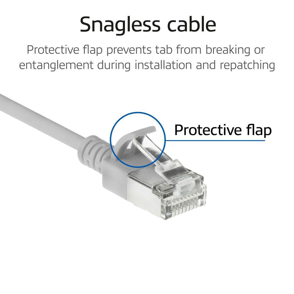 ACT CAT6A S-FTP Patch Cable 0,5m Grey