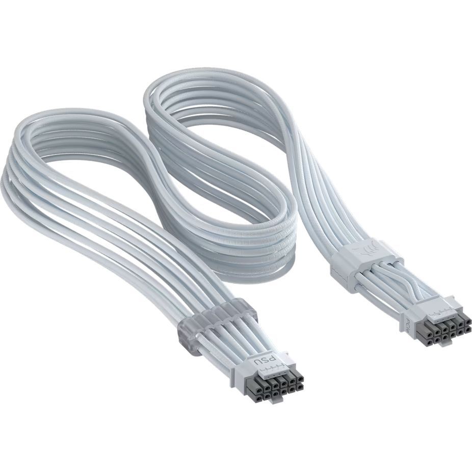 Corsair ThermalProtect PCIe 5.1 600W 12V-2x6 Cable White Corsair ThermalProtect PCIe 5.1 600W 12V-2x6 Cable White