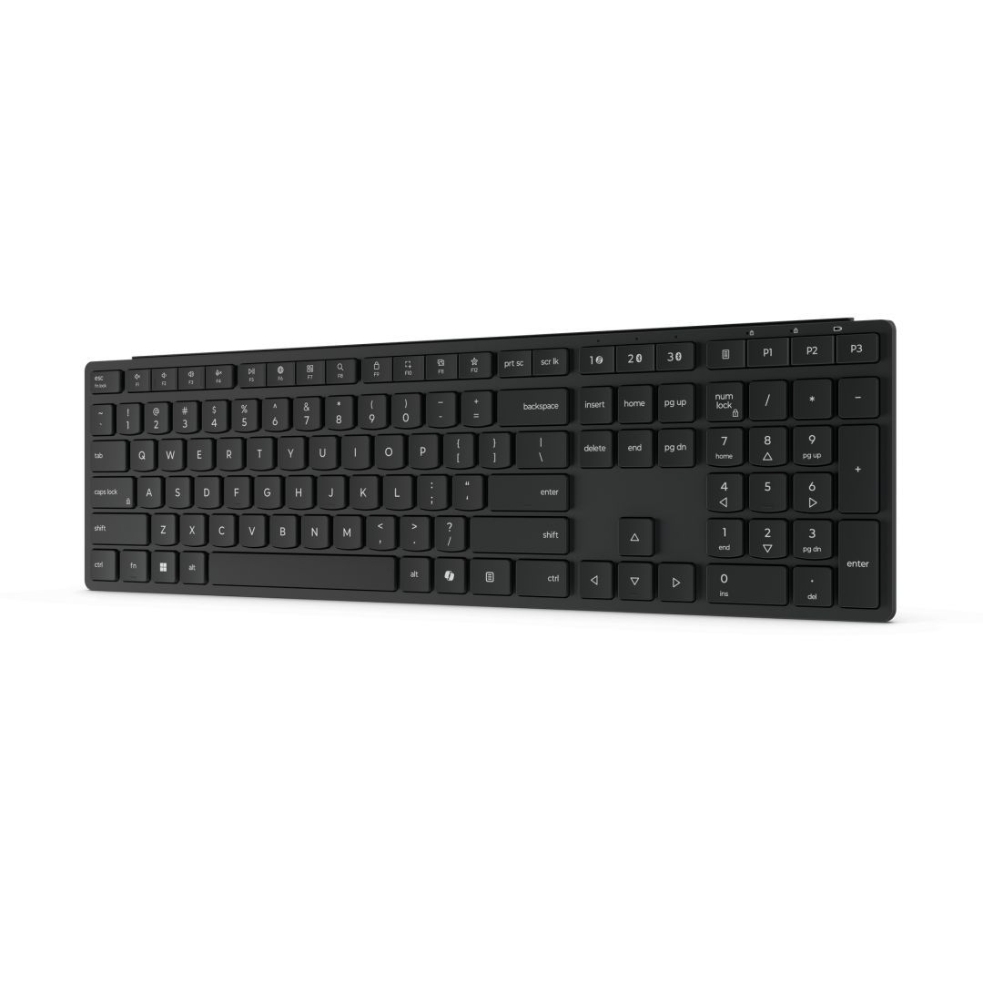 Lenovo Multi-Mode Pro Plus 6000 Wireless Bluetooth Keyboard Eclipse Black US Lenovo Multi-Mode Pro Plus 6000 Wireless Bluetooth Keyboard Eclipse Black US