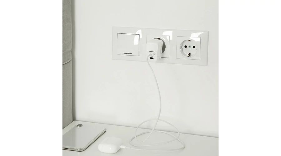 Qoltec GaN 45W Charger White Qoltec GaN 45W Charger White