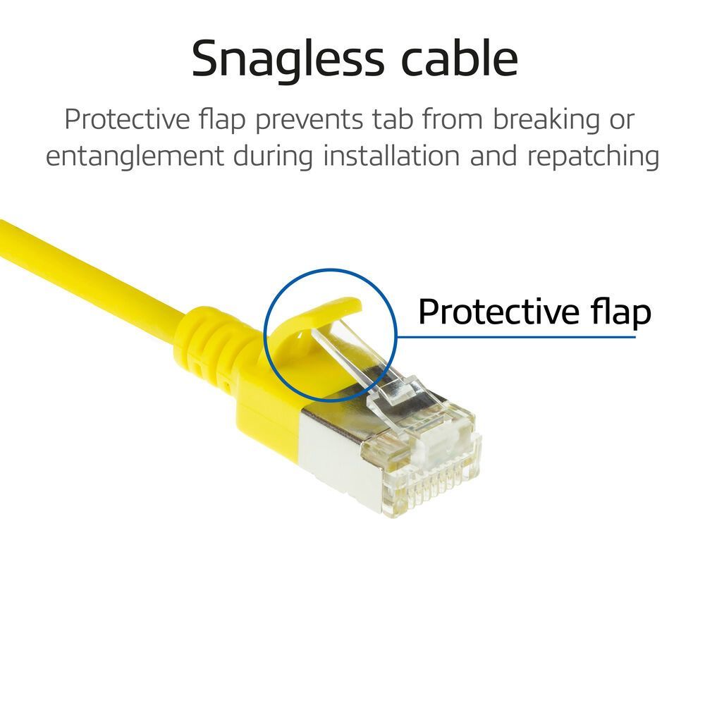 ACT CAT6A S-FTP Patch Cable 2m Yellow