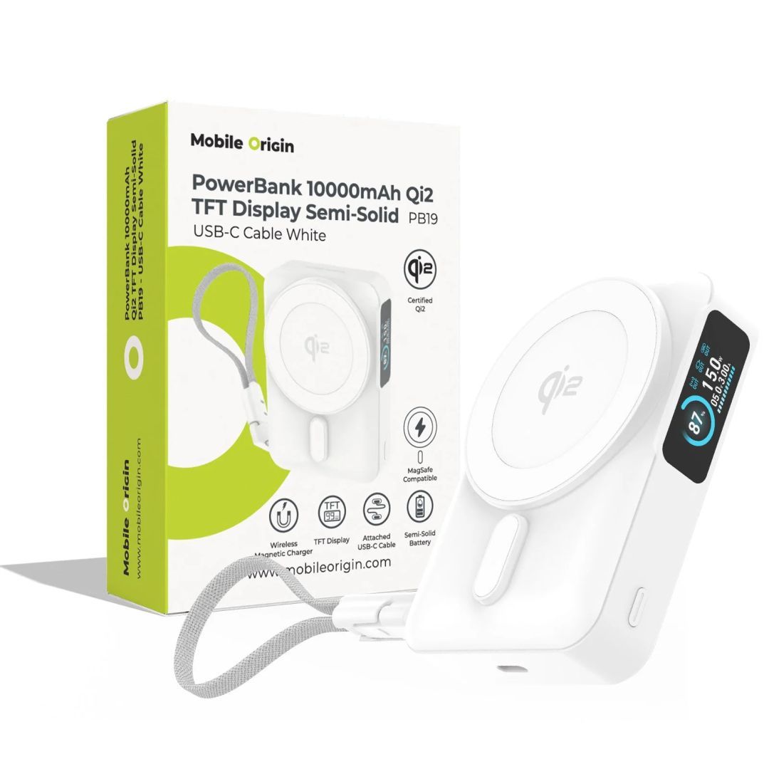 Mobile Origin 10000 mAh PowerBank White Mobile Origin 10000 mAh PowerBank White