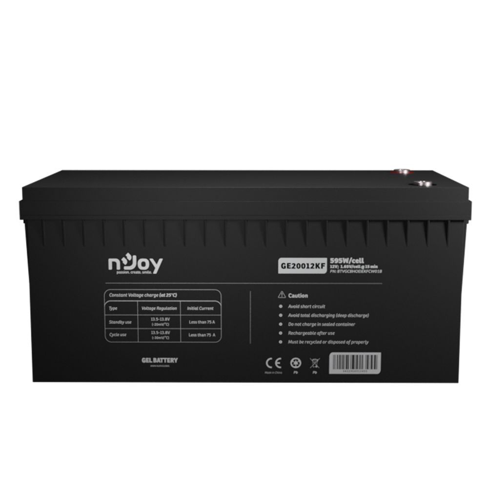 Njoy 12V/200Ah szünetmentes akkumulátor 1db/csomag Njoy 12V/200Ah szünetmentes akkumulátor 1db/csomag