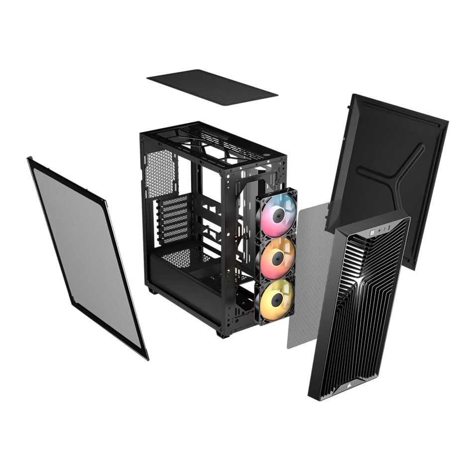 Corsair 3200D RS ARGB Tempered Glass Black Corsair 3200D RS ARGB Tempered Glass Black