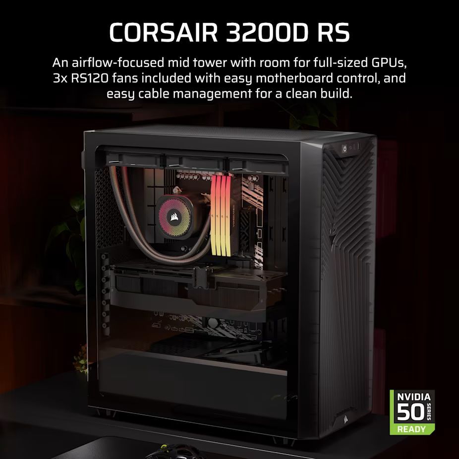Corsair 3200D RS Tempered Glass Smoke Corsair 3200D RS Tempered Glass Smoke