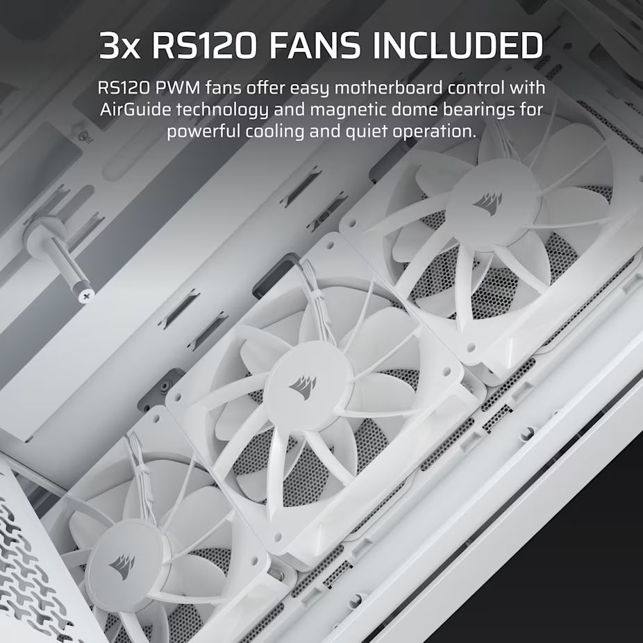 Corsair 3200D RS Tempered Glass White Corsair 3200D RS Tempered Glass White