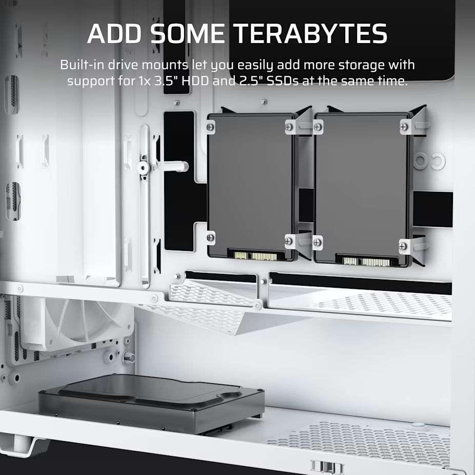 Corsair 3200D RS Tempered Glass White Corsair 3200D RS Tempered Glass White