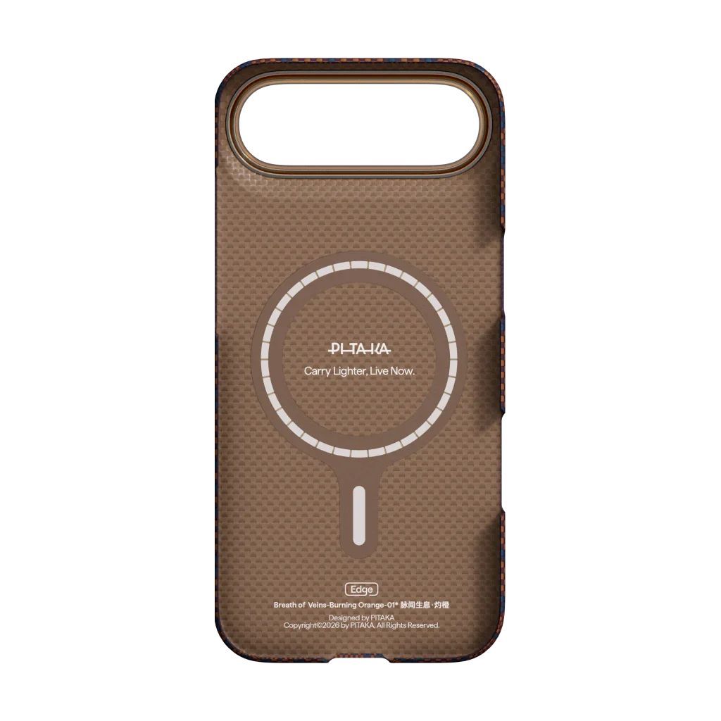 Pitaka Edge Case Breath of Veins for iPhone Air Burning Orange Pitaka Edge Case Breath of Veins for iPhone Air Burning Orange