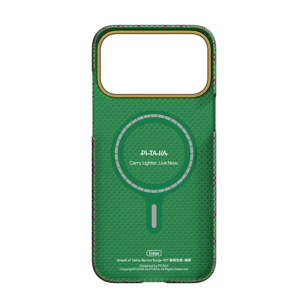 Pitaka Edge Case Breath of Veins for iPhone 17 Pro Sprout Surge Pitaka Edge Case Breath of Veins for iPhone 17 Pro Sprout Surge