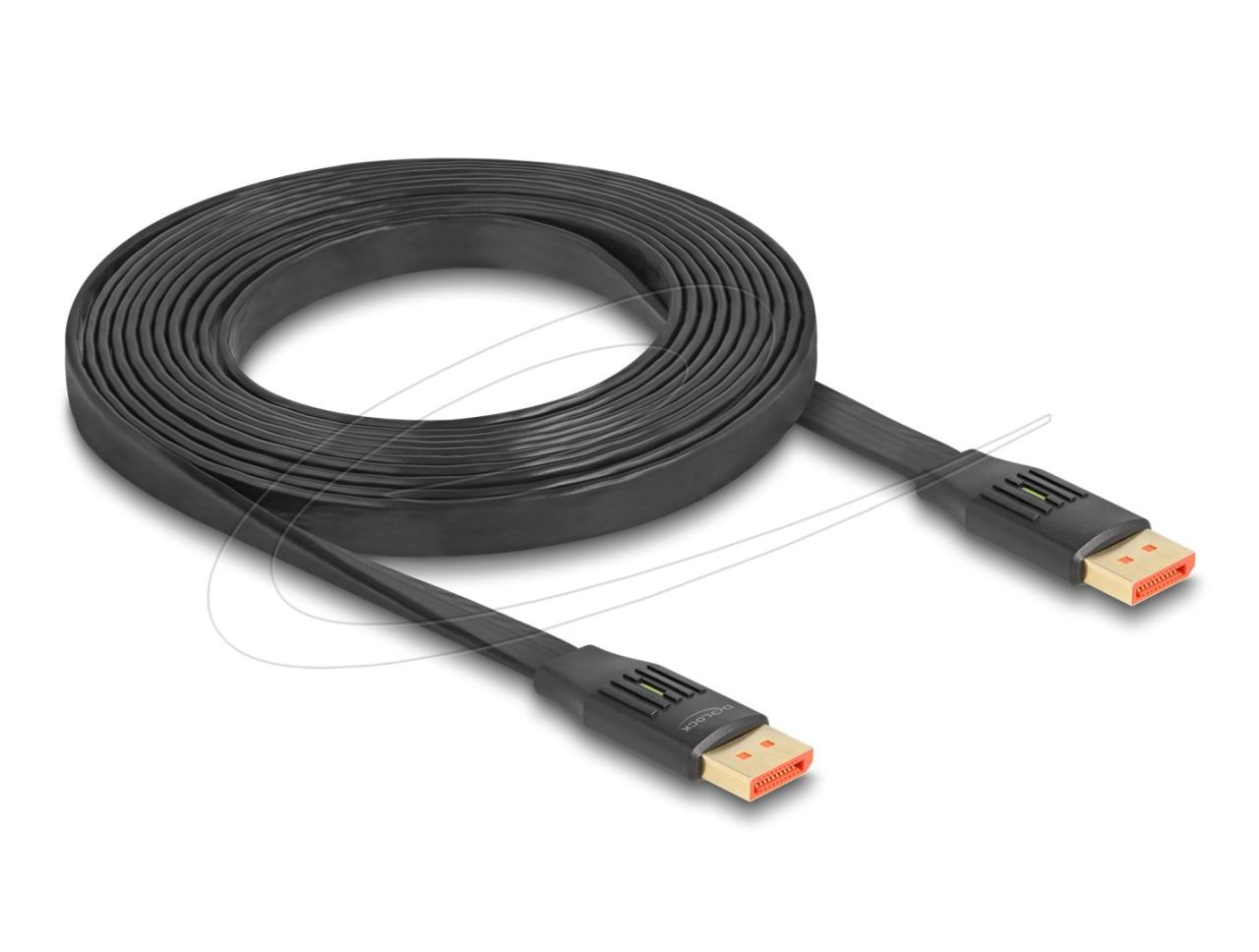 DeLock DisplayPort Flat Ribbon Cable 8K 60Hz 3m Black