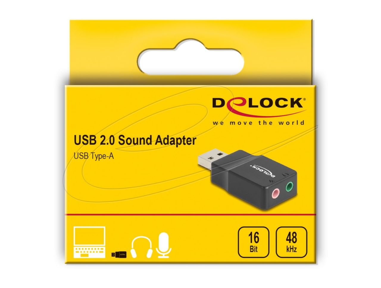 DeLock External Plug & Play 2.0 USB Hangkártya