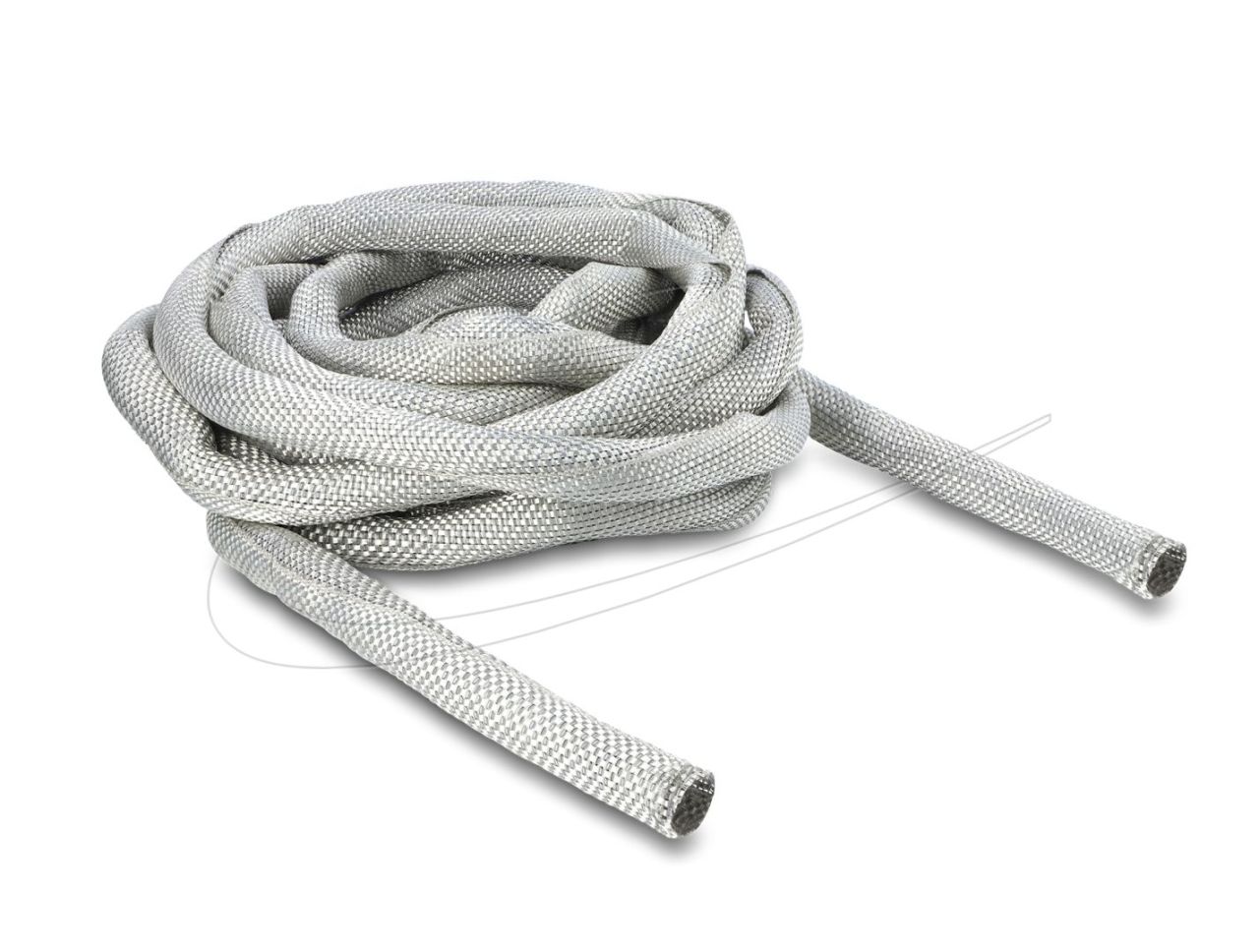 DeLock Braided Sleeve for EMC shielding self-closing 5mx19mm White