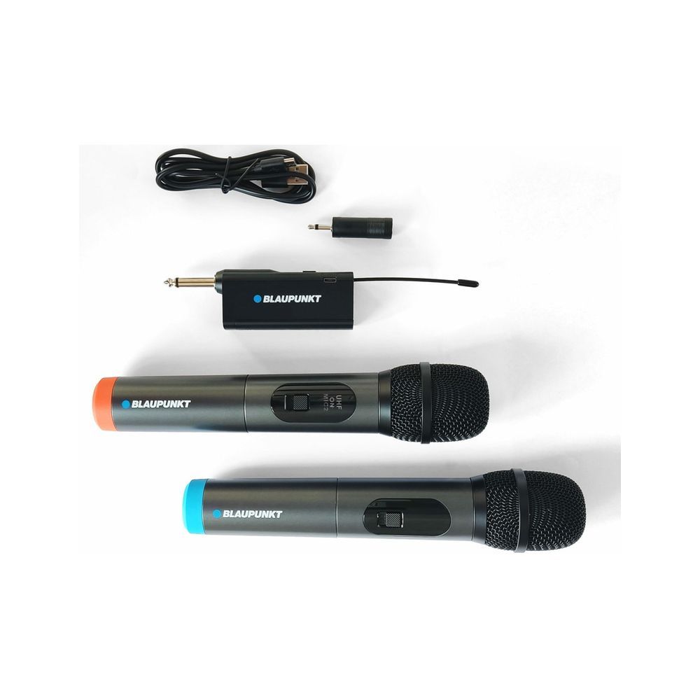 Blaupunkt WM60UDB Dual wireless UHF microphone Black
