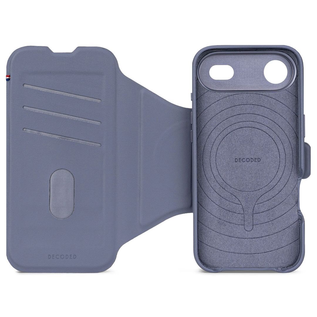 Decoded Silicone Detachable Wallet for iPhone 17 Air Forever Blue