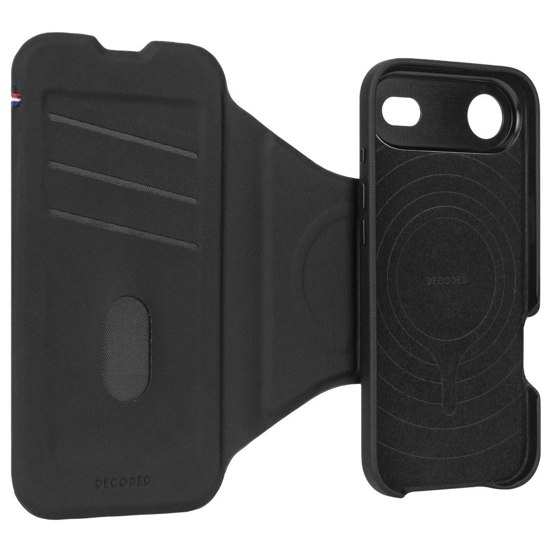 Decoded Silicone Detachable Wallet for iPhone 17 Air Phantom Black